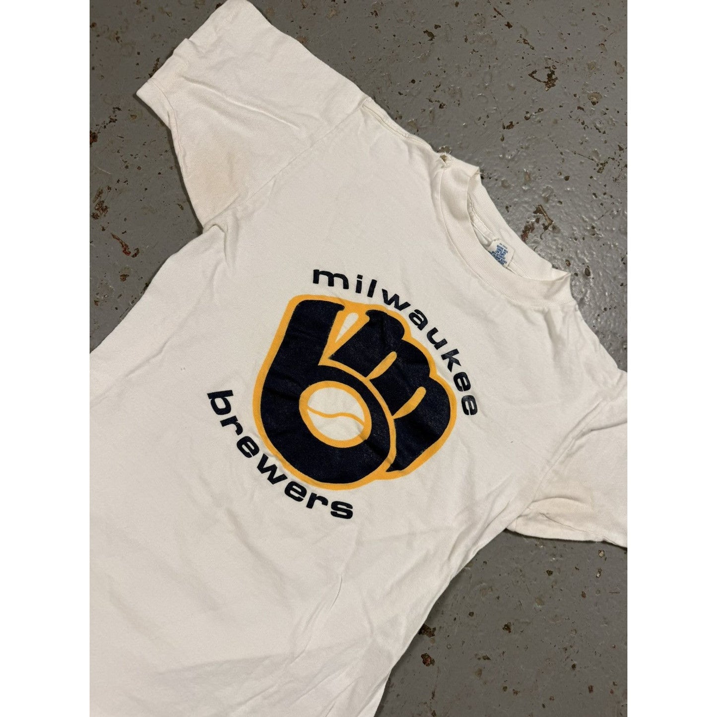 Vintage Milwaukee Brewers Baby Tee Single stitch Tight Tee