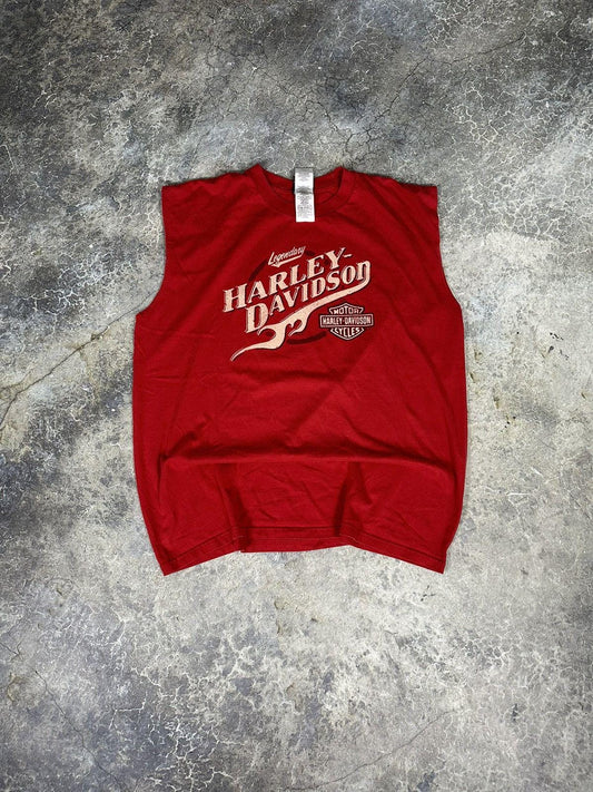 Vintage Harley Davidson Cutoff Tee