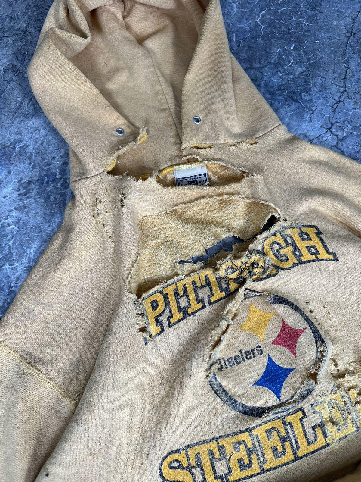 Thrashed and Repaired Pittsburgh Steelers Hoodie