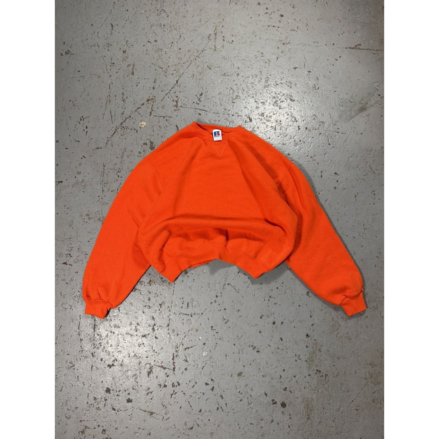 Russell Athletic Blank Orange Sweater