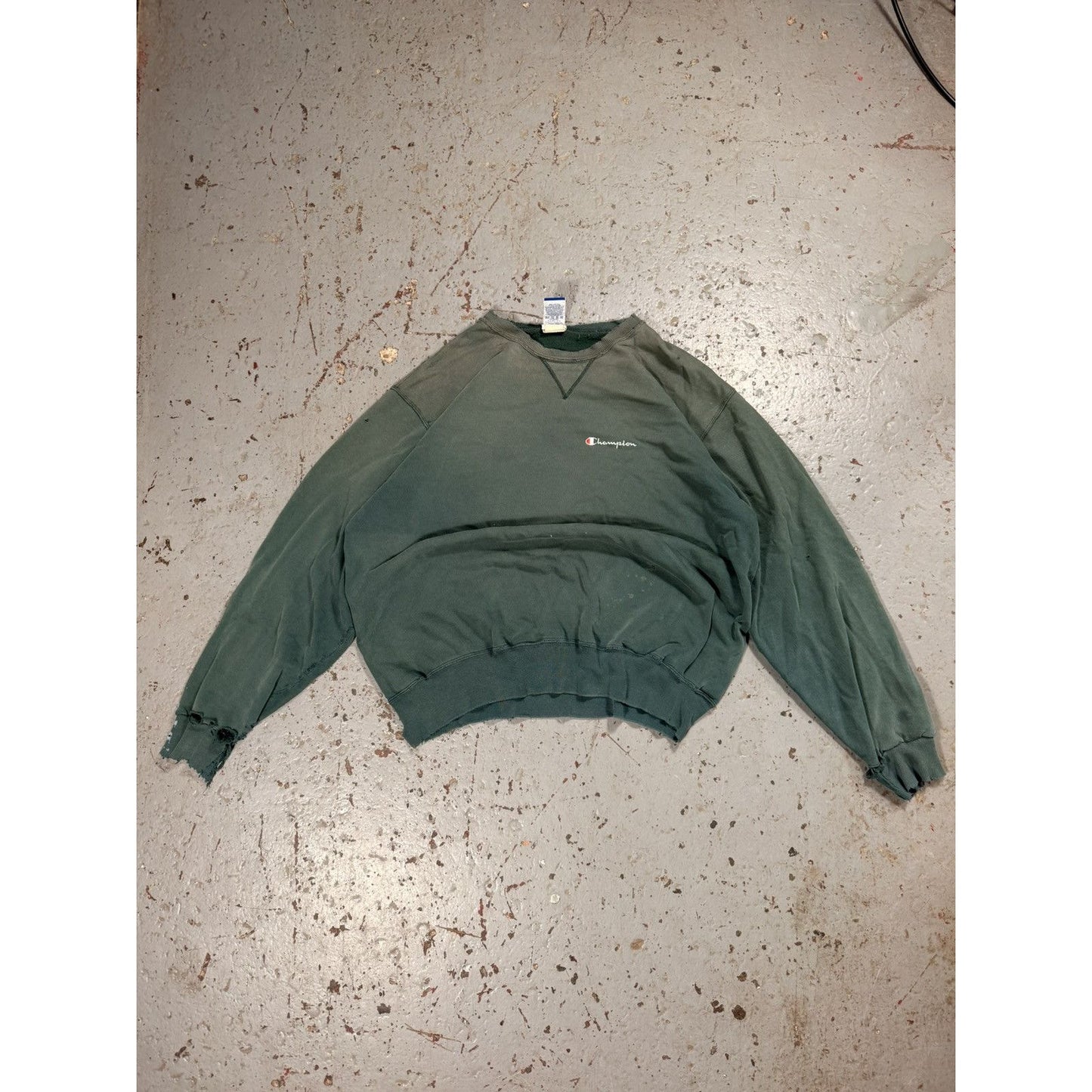 Insane Faded Distressed Champion Crewneck