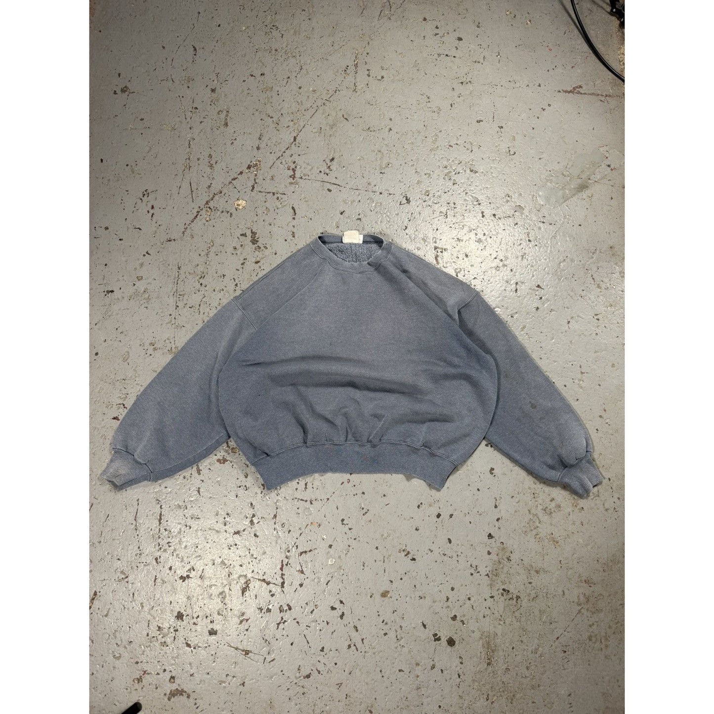 Vintage Perfectly Faded Distressed Blank Crewneck Sweater