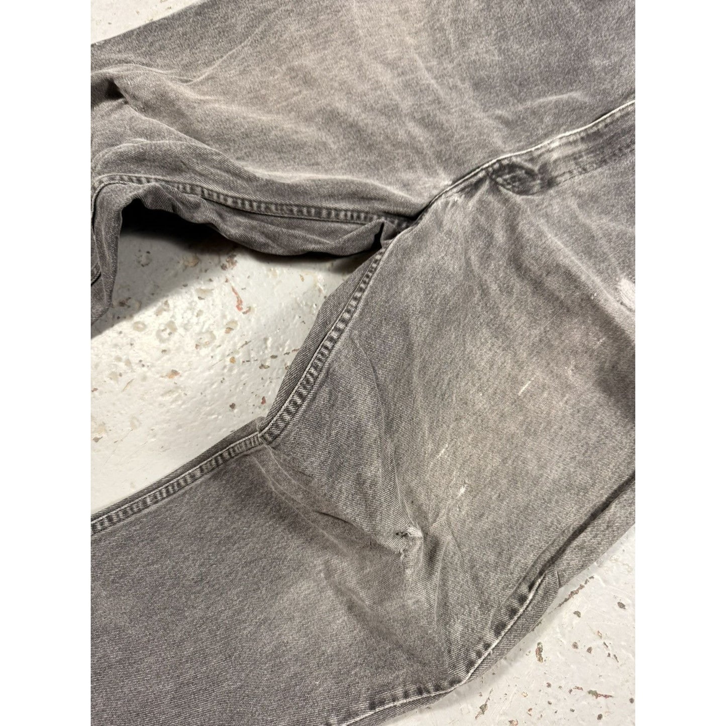 Vintage Ash Grey Faded Orange Tag Levi Jeans