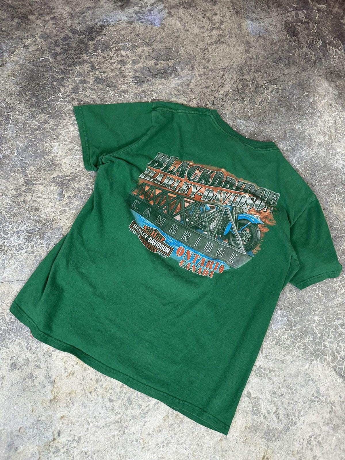 Vintage Flaming Skull Harley Davidson Tee
