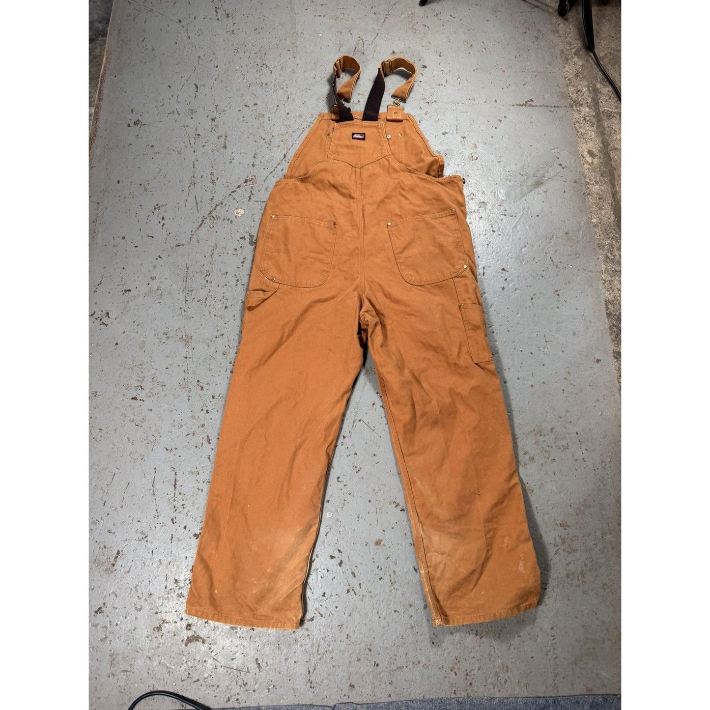 Vintage Faded Dickies Beige Overalls