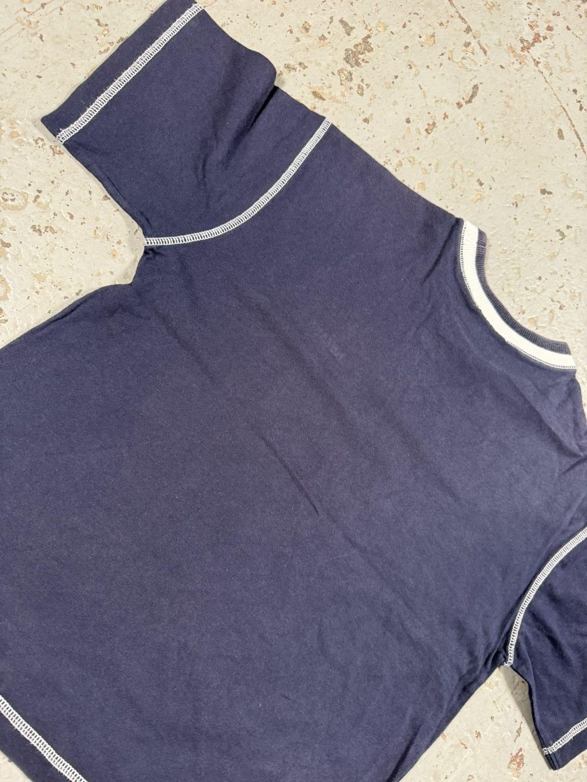 Vintage Nevada Cropped Navy Baby Tee