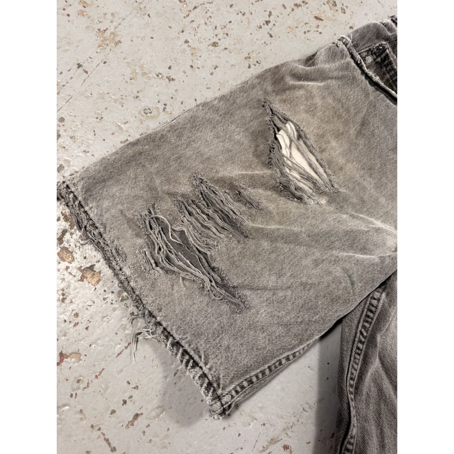 Vintage Shredded Faded Thrashed Levi Denim Jorts Jean