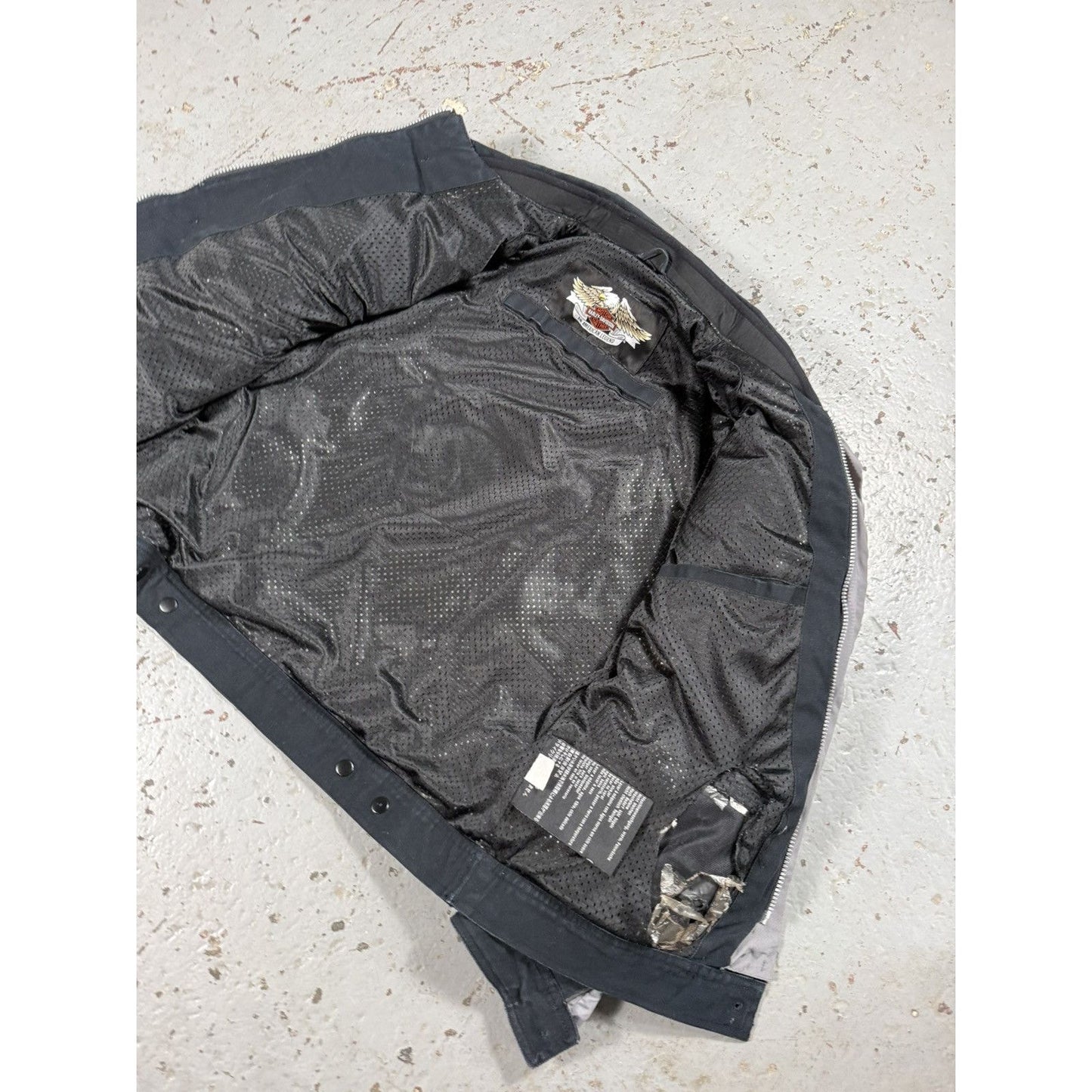 Vintage Harley Davidson Distressed Biker Jacket