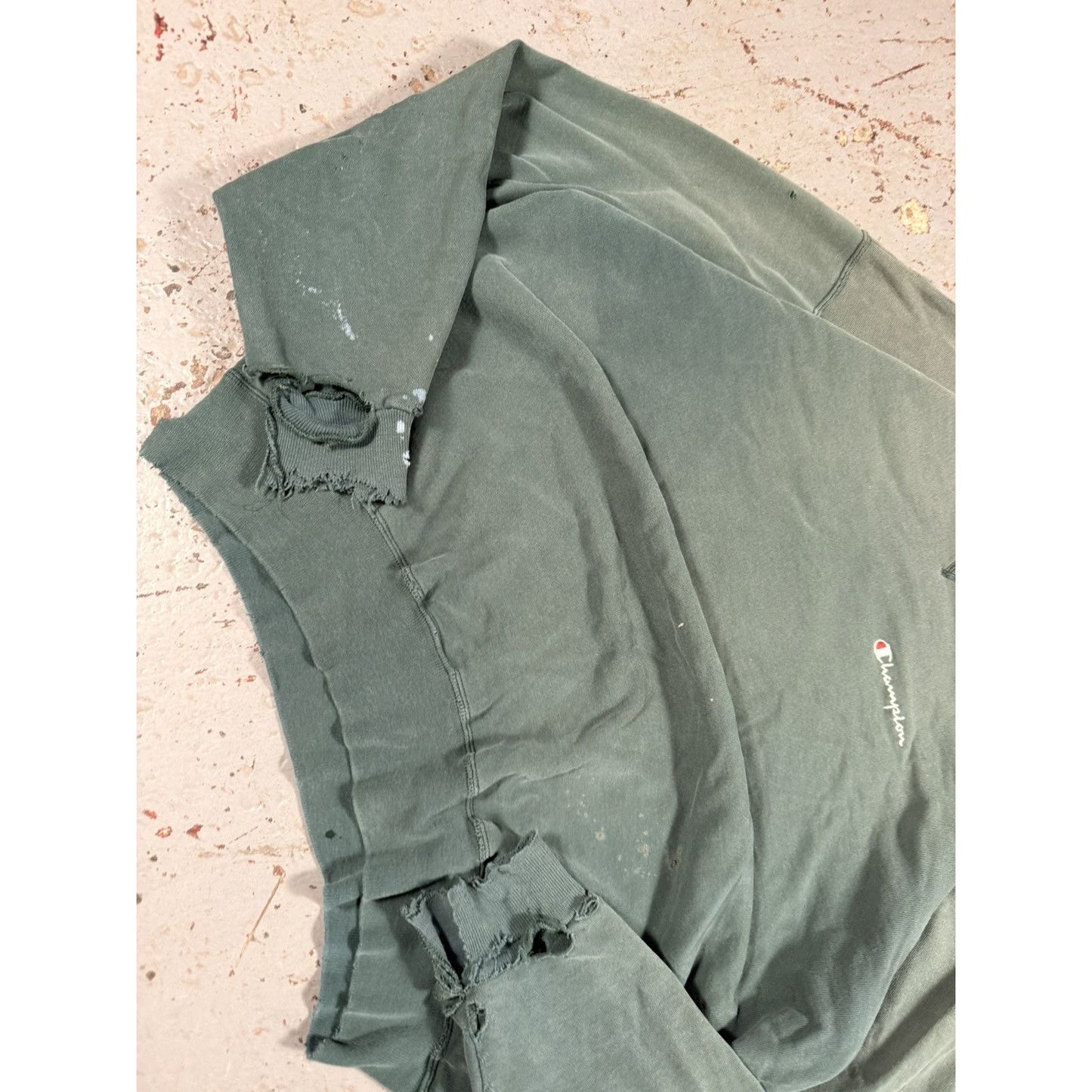 Insane Faded Distressed Champion Crewneck