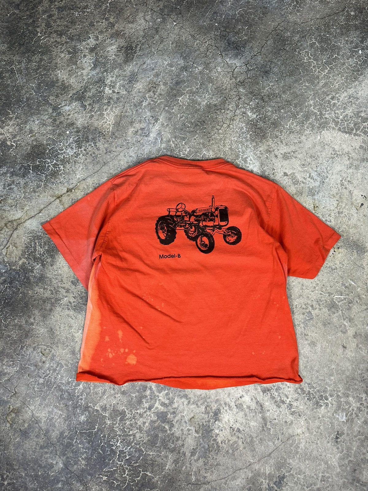 Crazy Burnt Orange sun faded Carhartt Tractor Tee