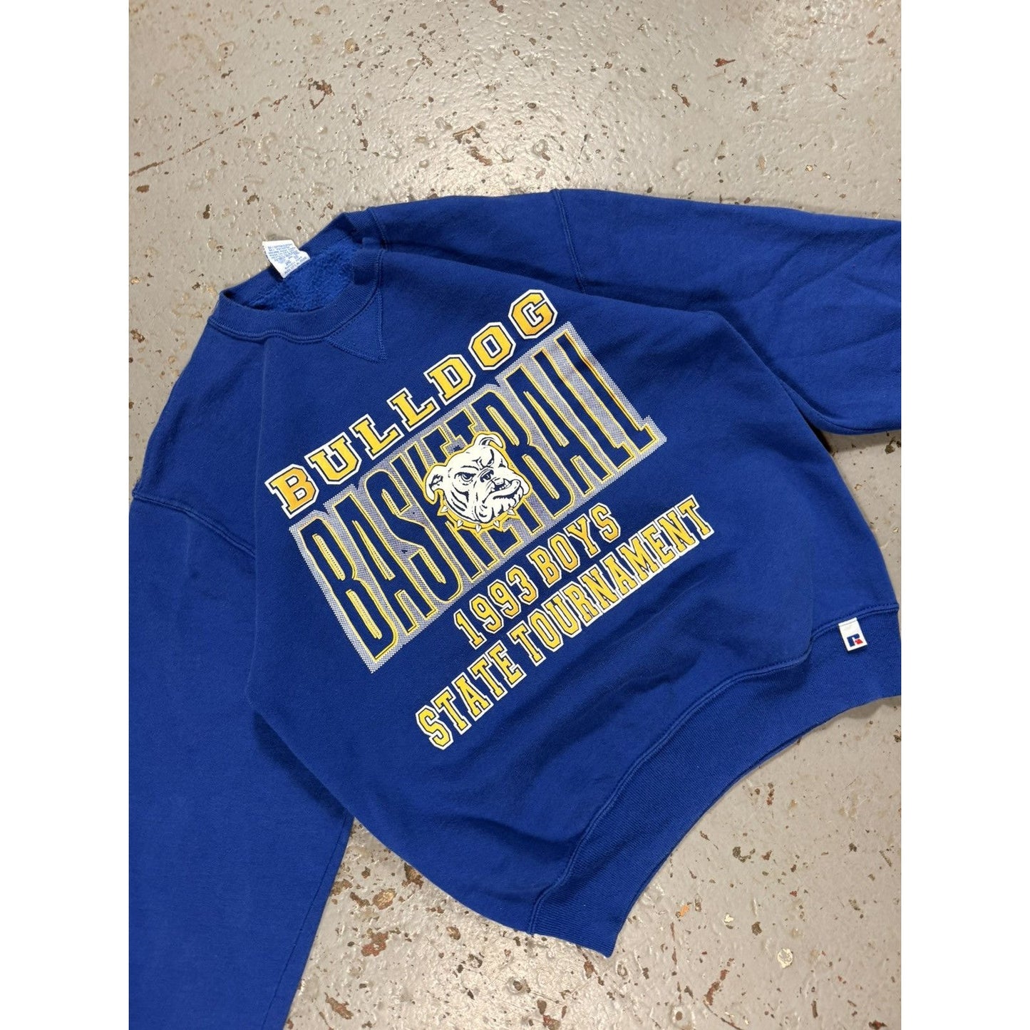 Vintage 1993 Russell Athletics Bulldogs Basketball Sweater