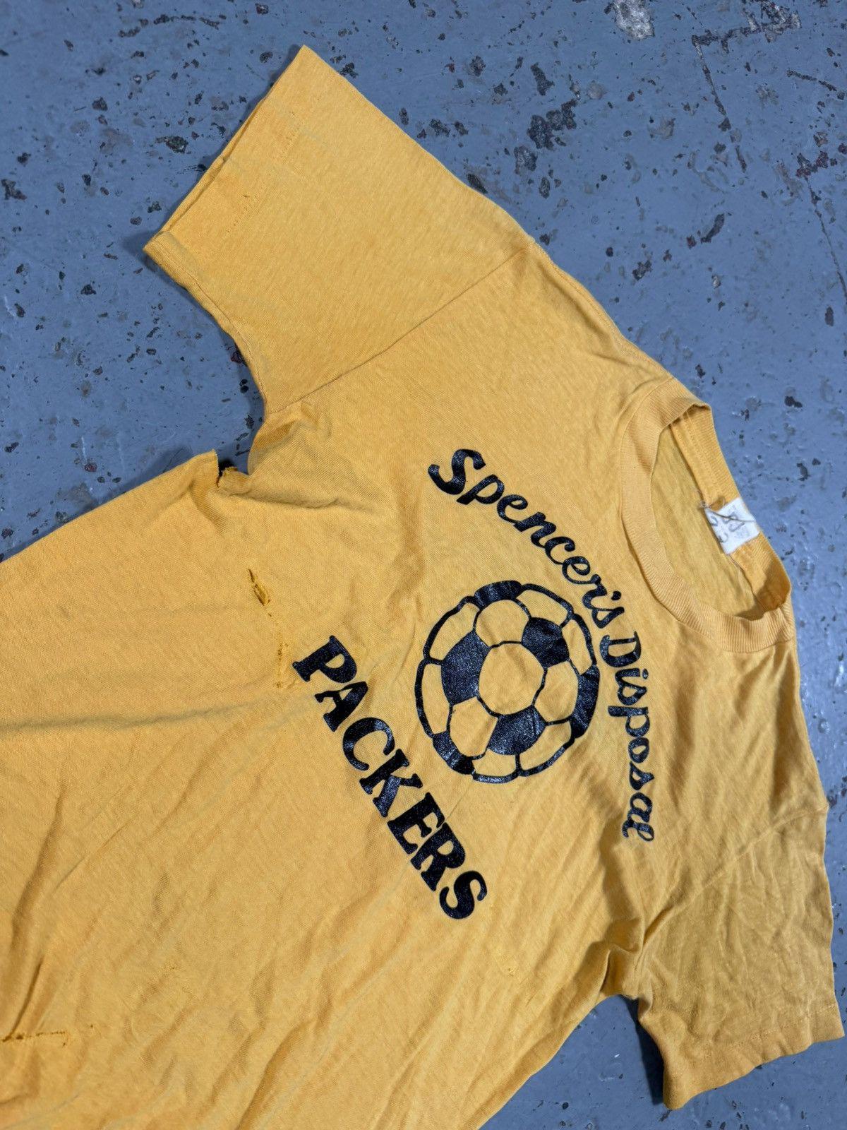 Vintage Distressed 70s Style Single Stitch Tight Soccer Tee
