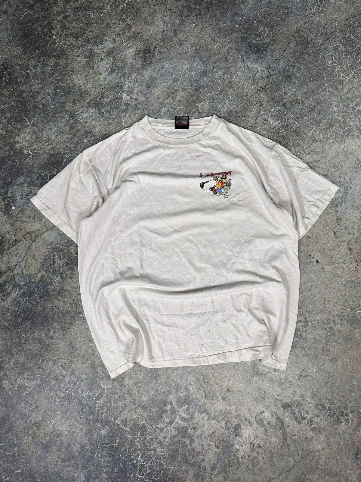 Thrashed big Johnson tee