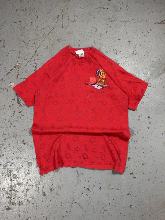 Vintage Cowboy Boot Print Tee