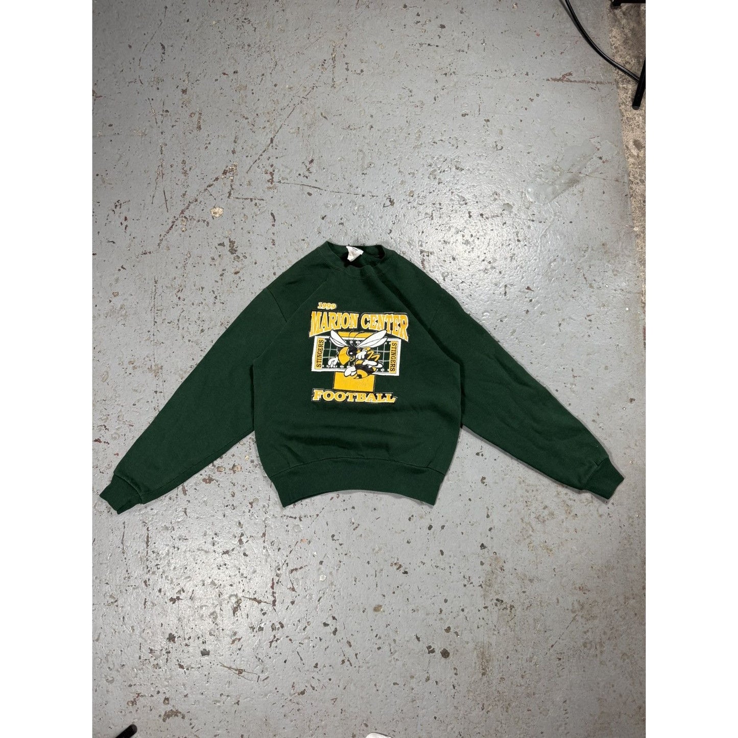 Vintage 1999 Marion Centre Stingers Footbal Crewneck Sweater