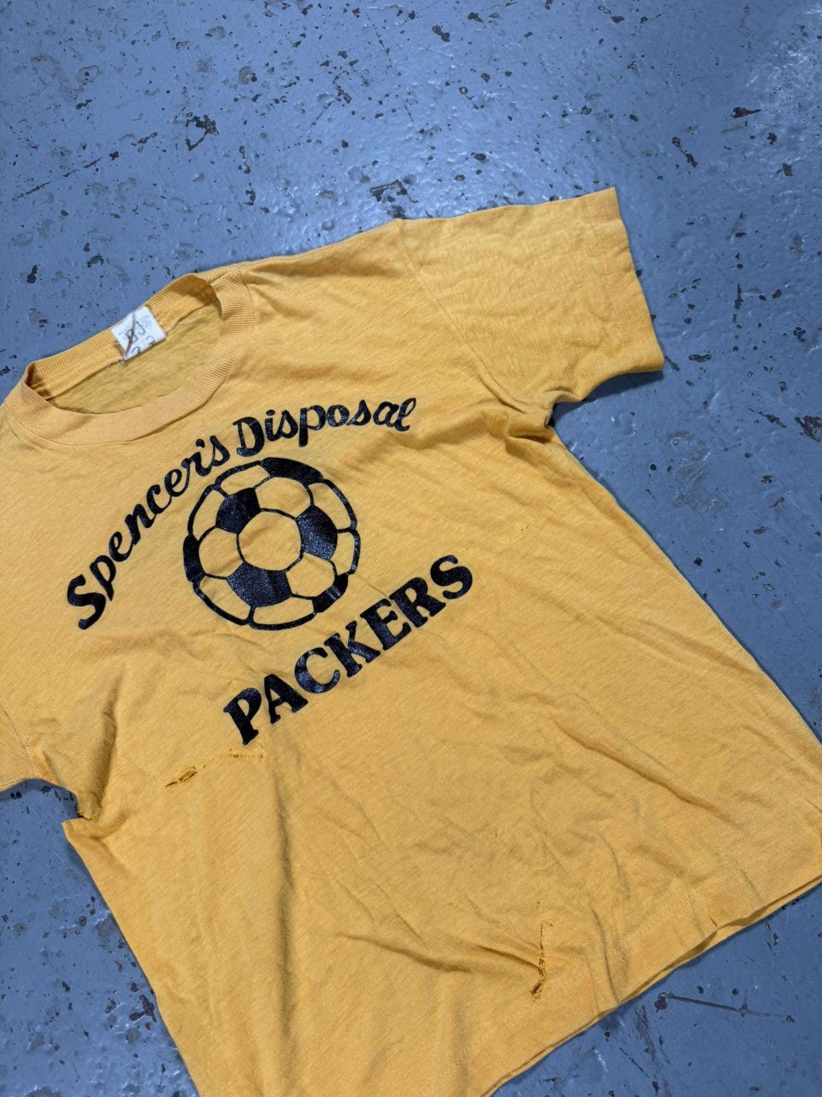 Vintage Distressed 70s Style Single Stitch Tight Soccer Tee