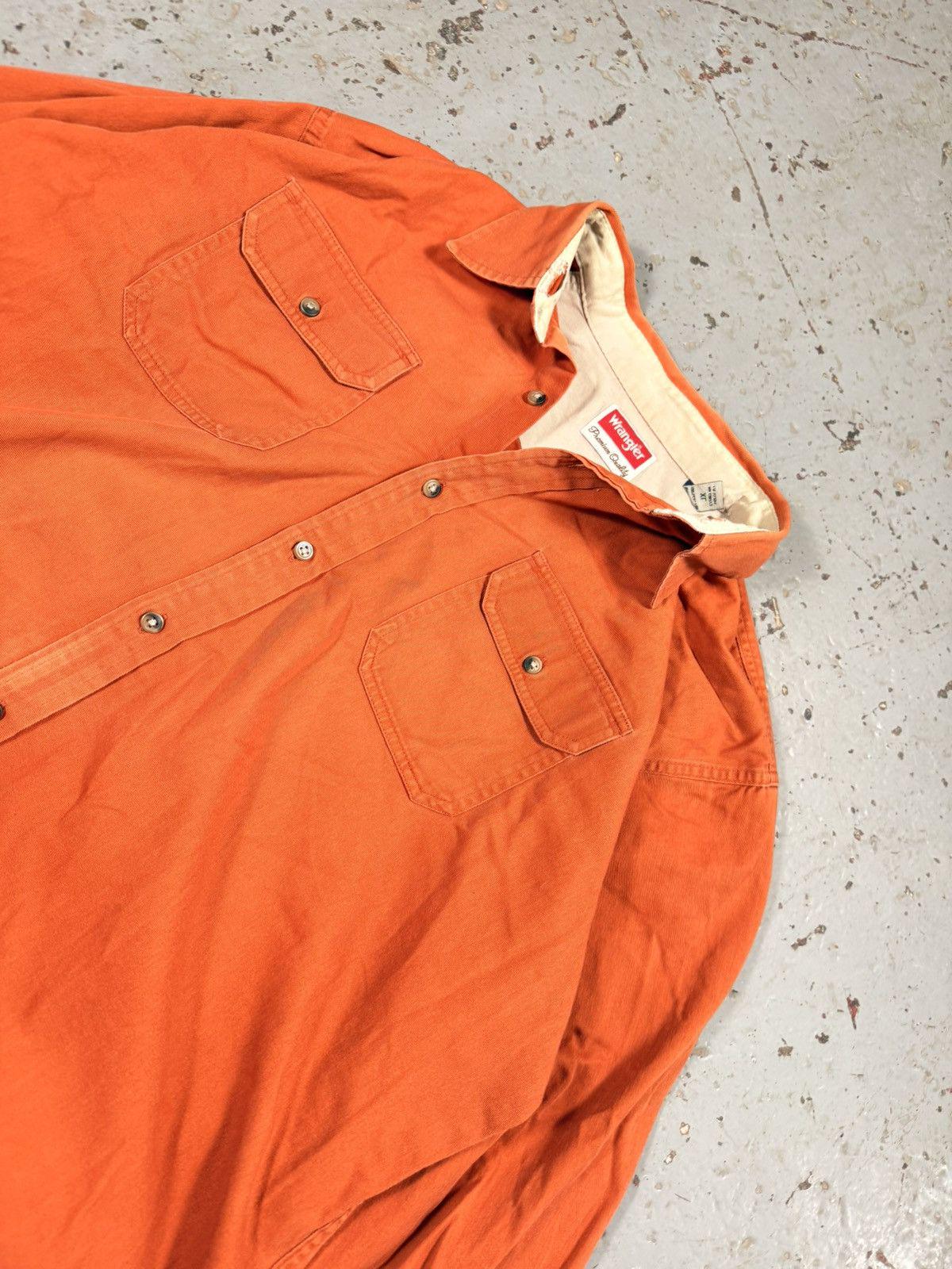 Vintage Burnt Orange Western Wrangler Button up Cowboy Tee