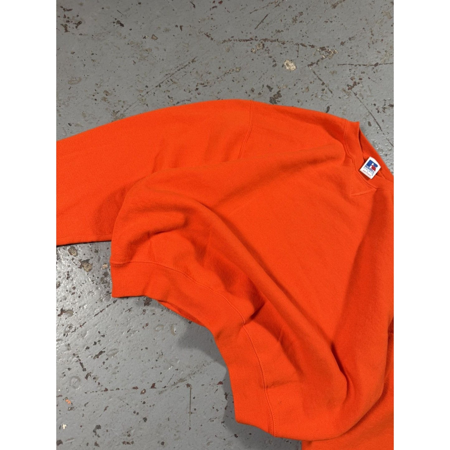 Russell Athletic Blank Orange Sweater