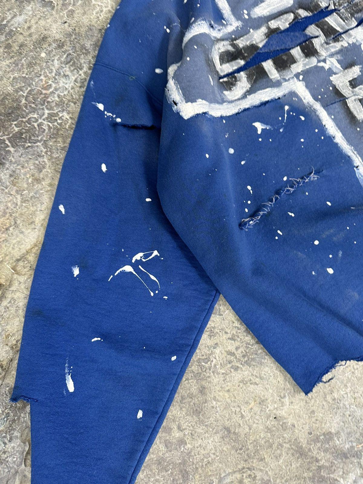 Vintage Thrashed cut and sew cross Crewneck