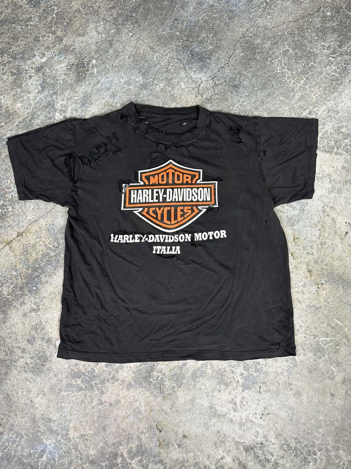 Vintage Thrashed Harley Davidson Italia