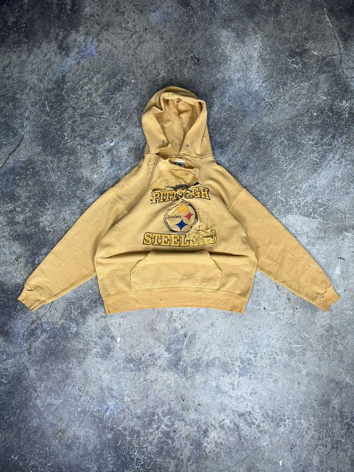 Thrashed and Repaired Pittsburgh Steelers Hoodie