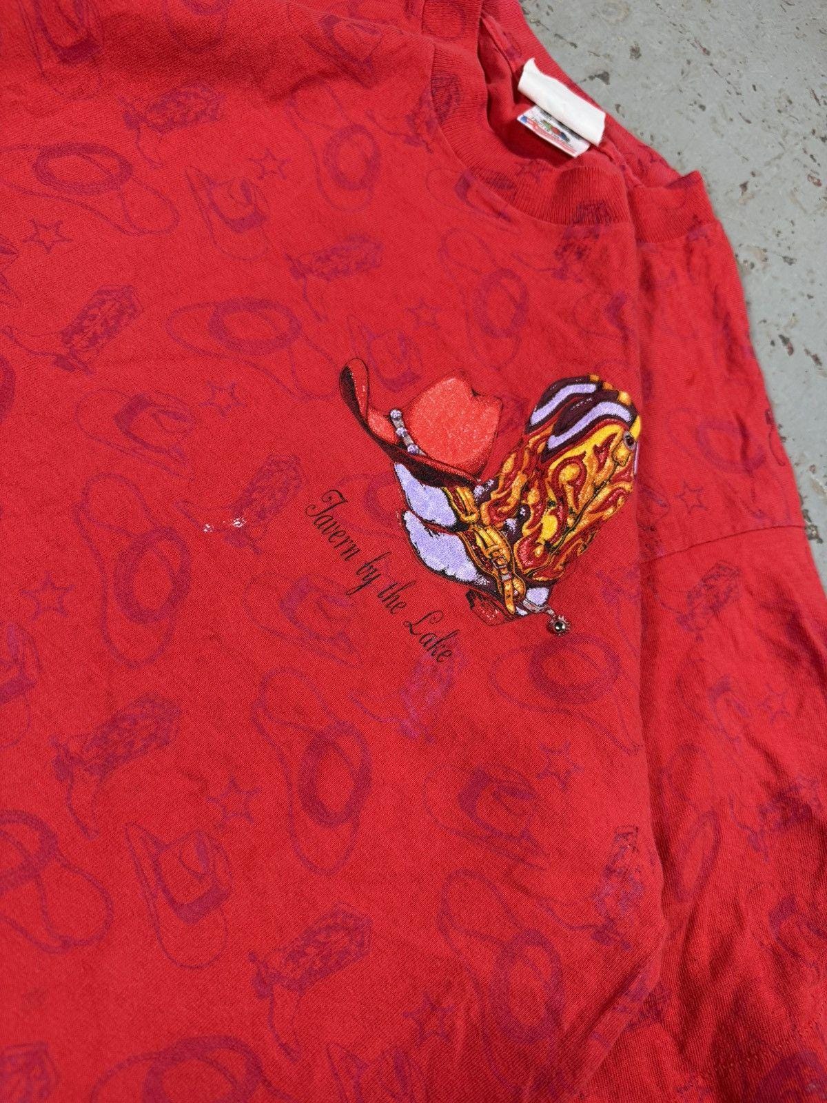 Vintage Cowboy Boot Print Tee