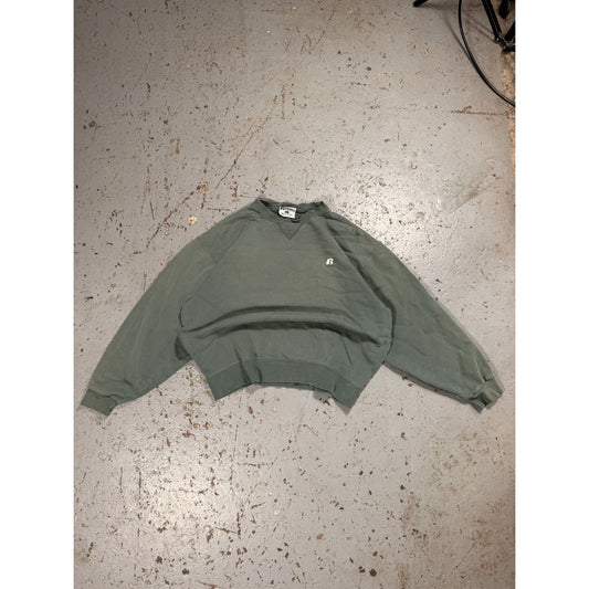 Insane Vintage Distressed Russell Athletics Faded Blank Swea