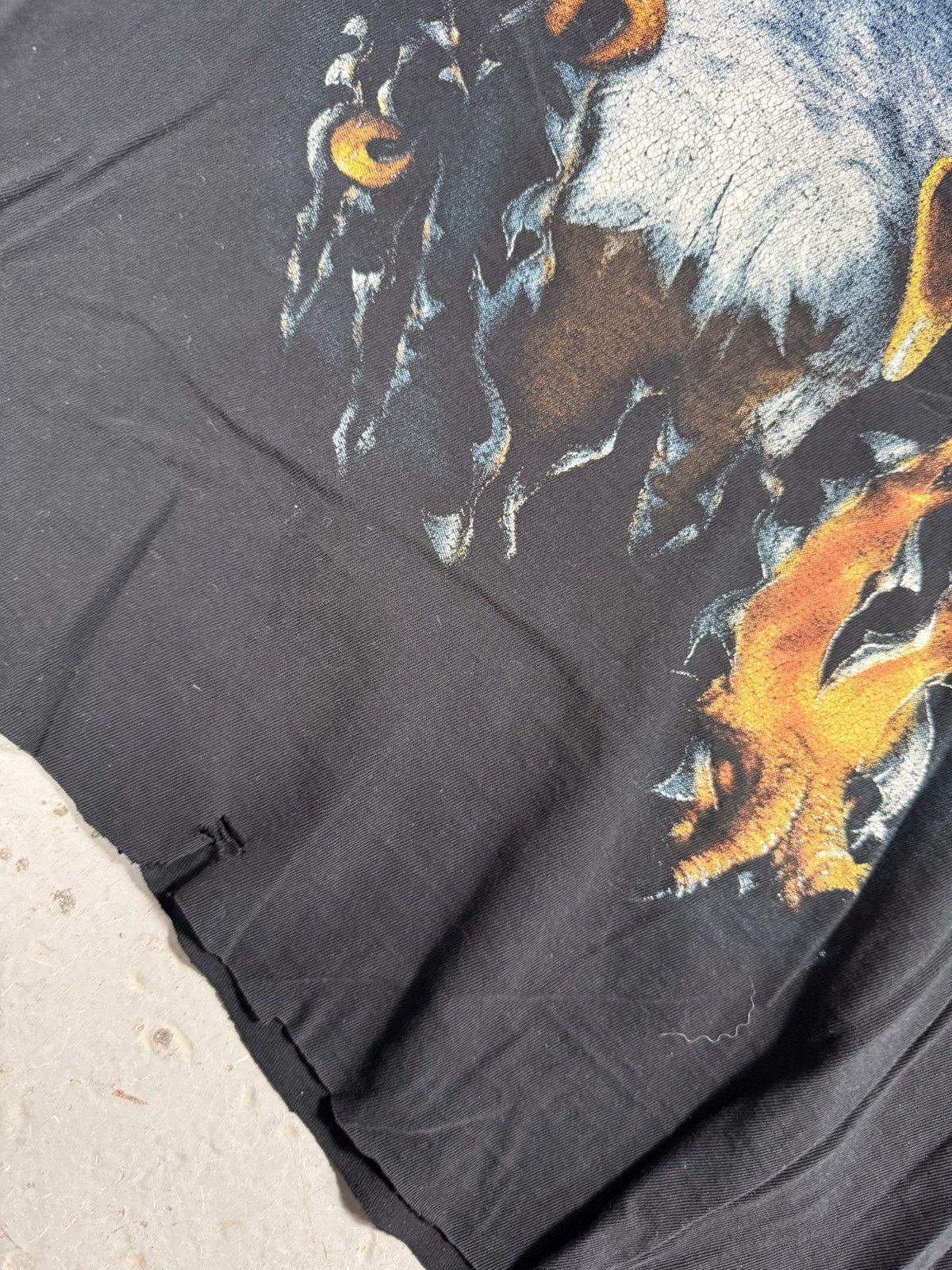 Vintage Cropped Thrashed Harley Davidson Eagle Breakout Tee