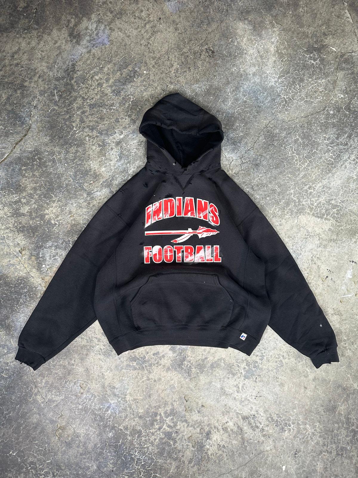 Vintage Sun Faded College Hoodie