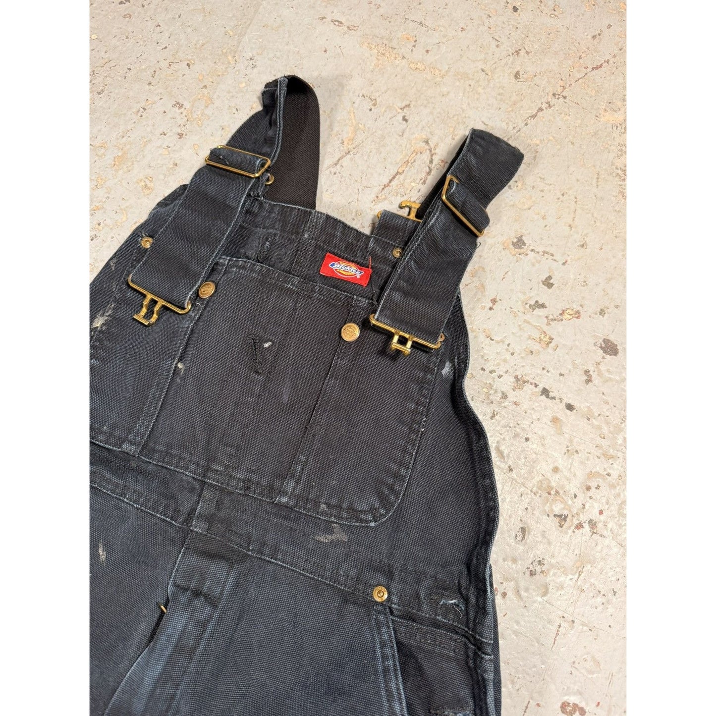 Vintage Dickies Black Denim Painter Overalls