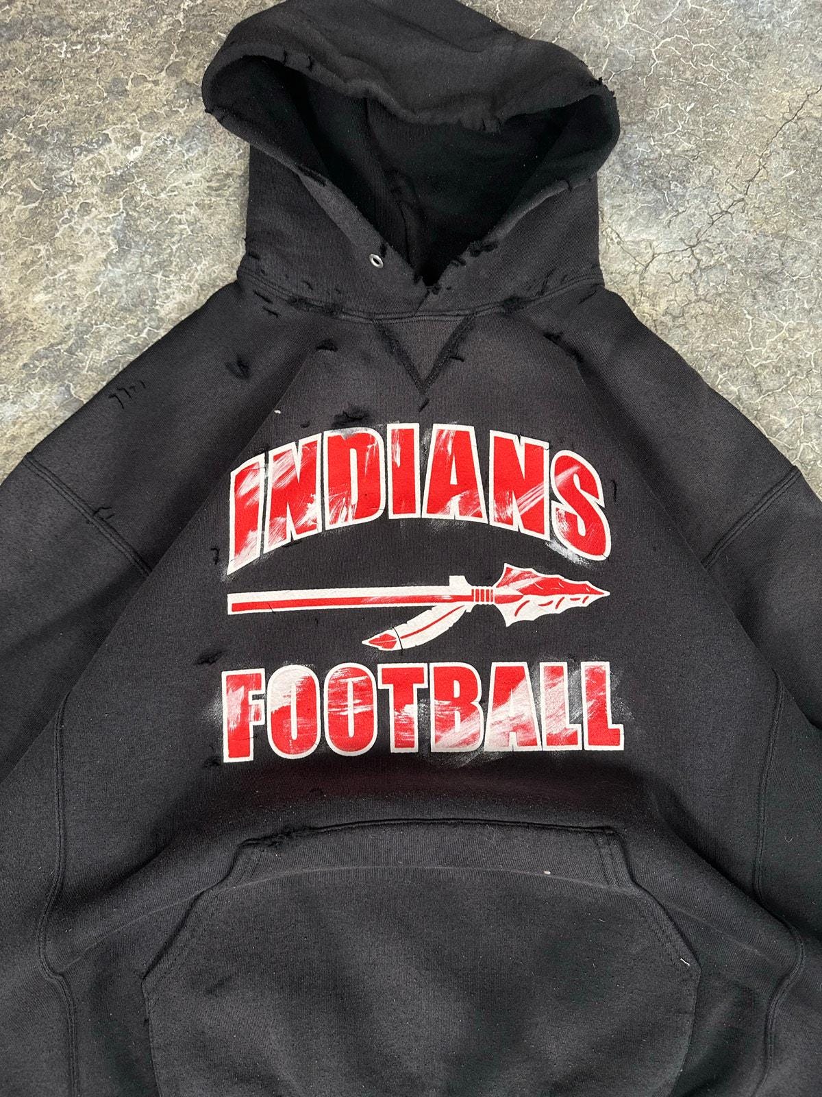 Vintage Sun Faded College Hoodie