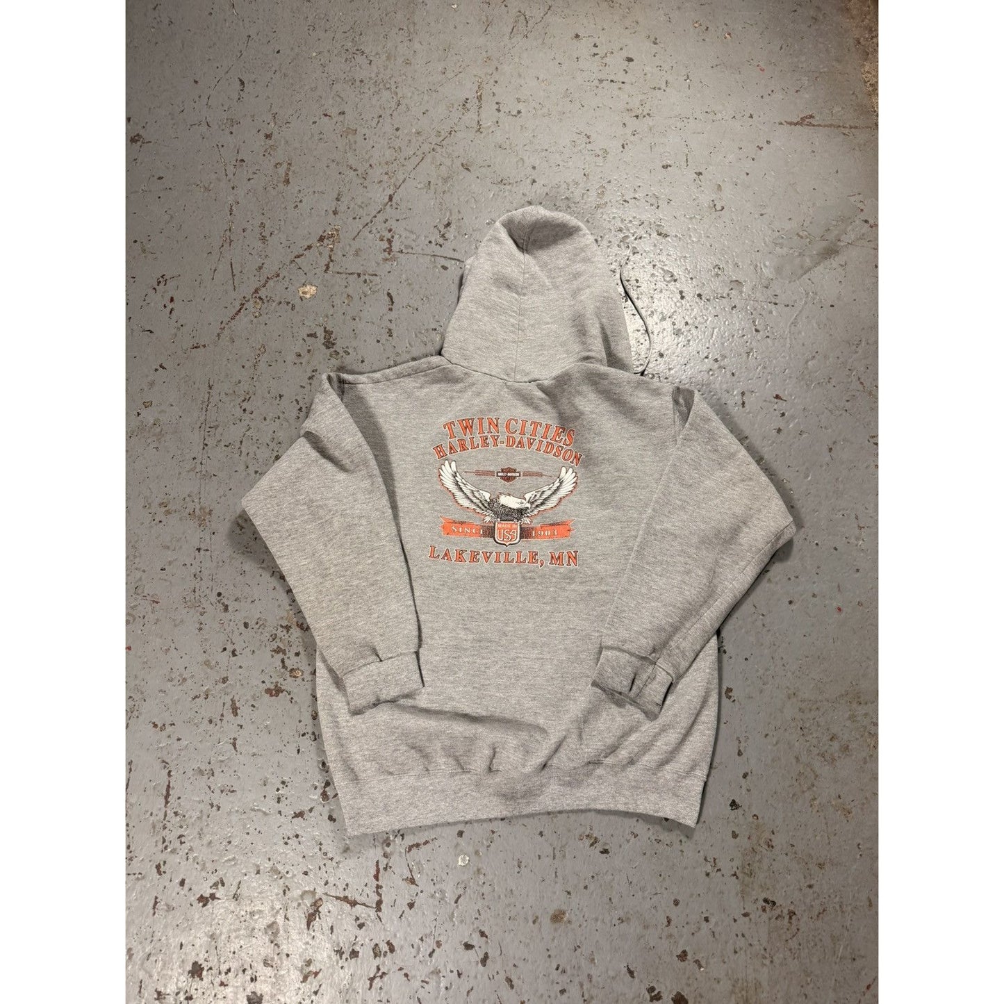 Vintage Thrashed Harley Davidson Hoodie