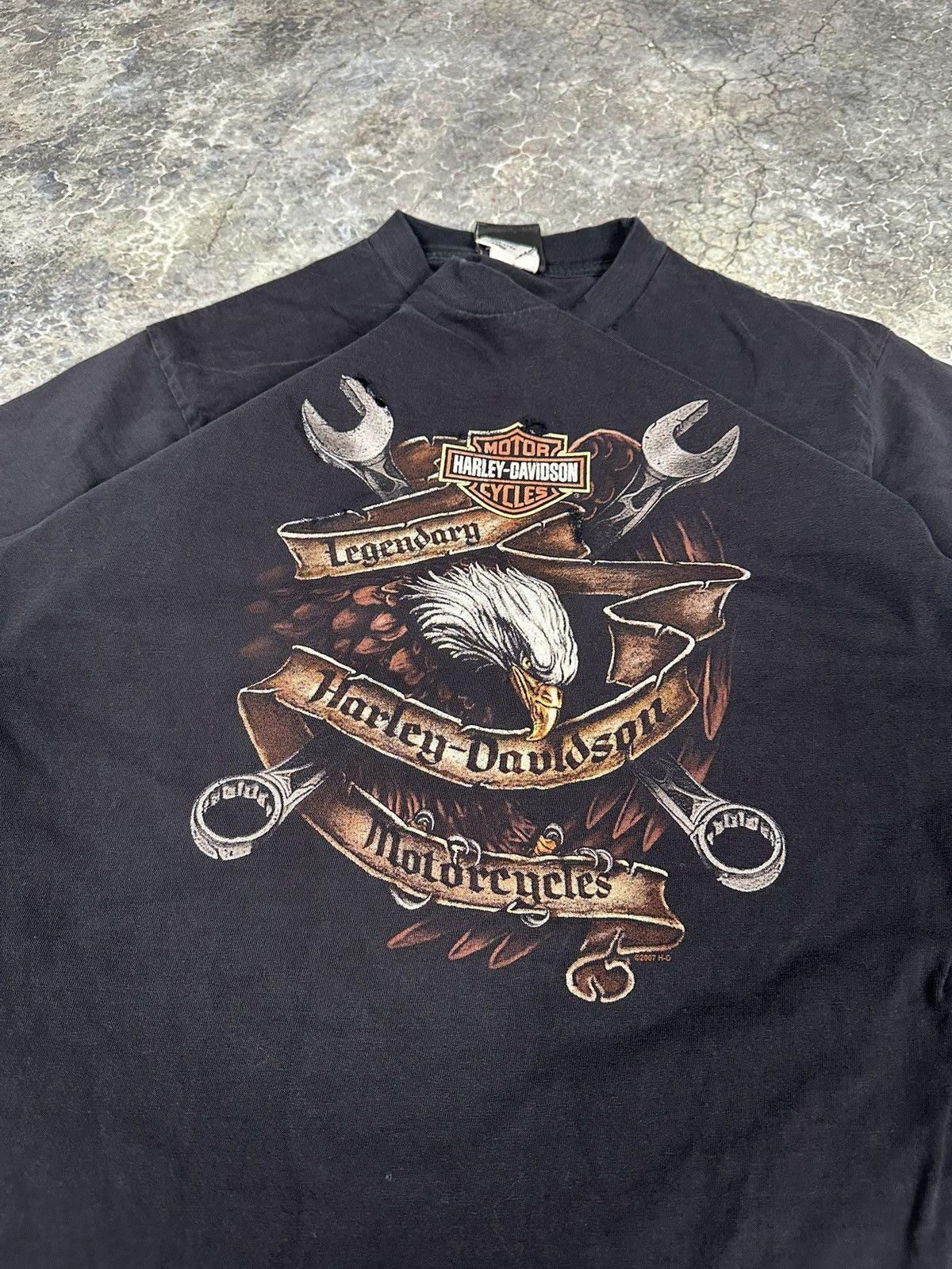 Vintage Thrashed Harley Tee