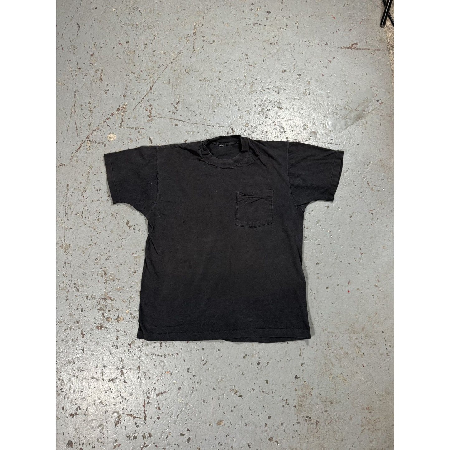 Vintage Single Stitch Blank Faded Black Tee