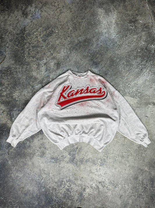 Vintage Kansas State Thrashed Crewneck