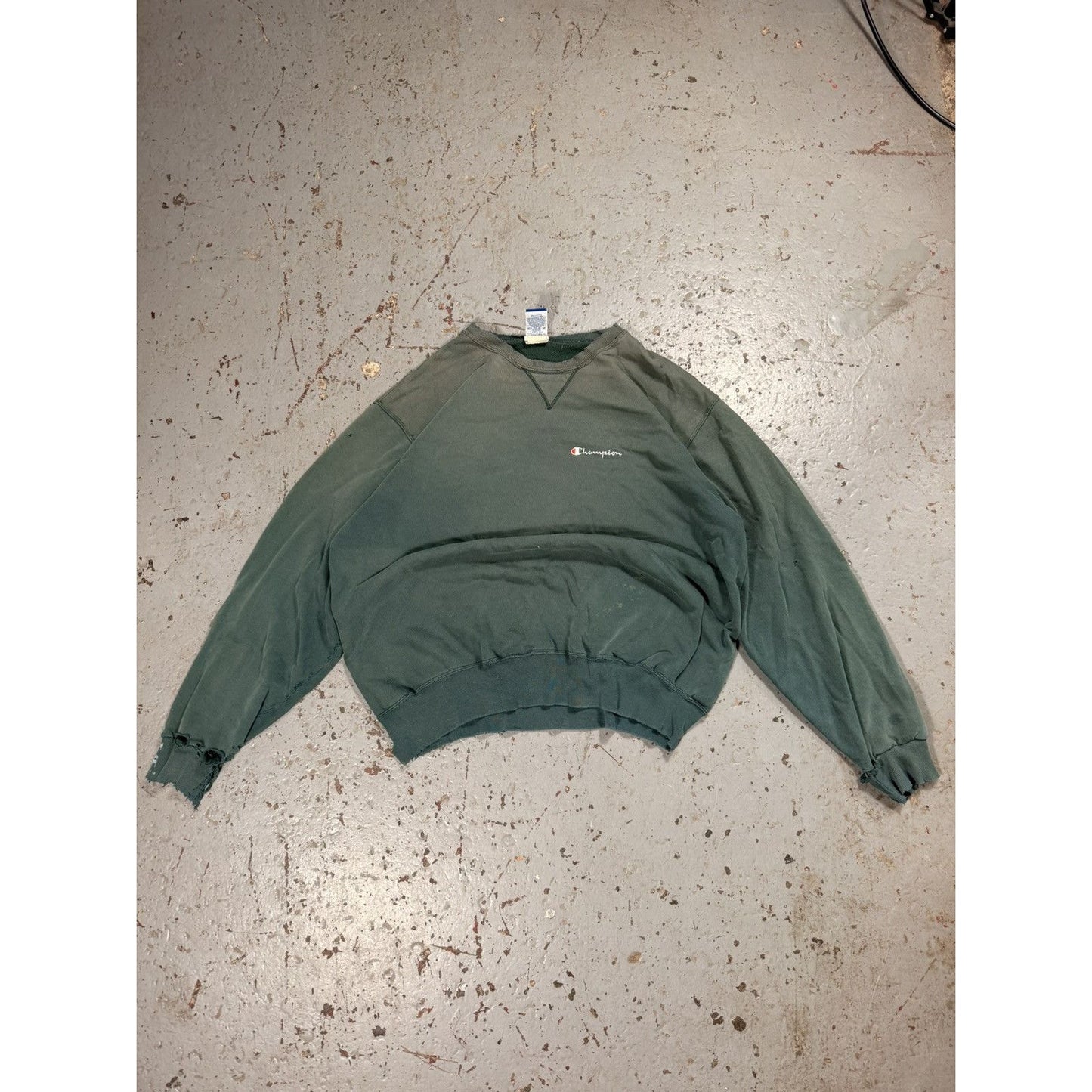 Insane Faded Distressed Champion Crewneck
