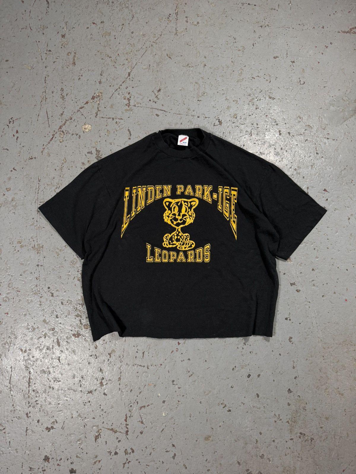 Vintage Single Stitch Lindon Park Ice Leopards Cropped Tee