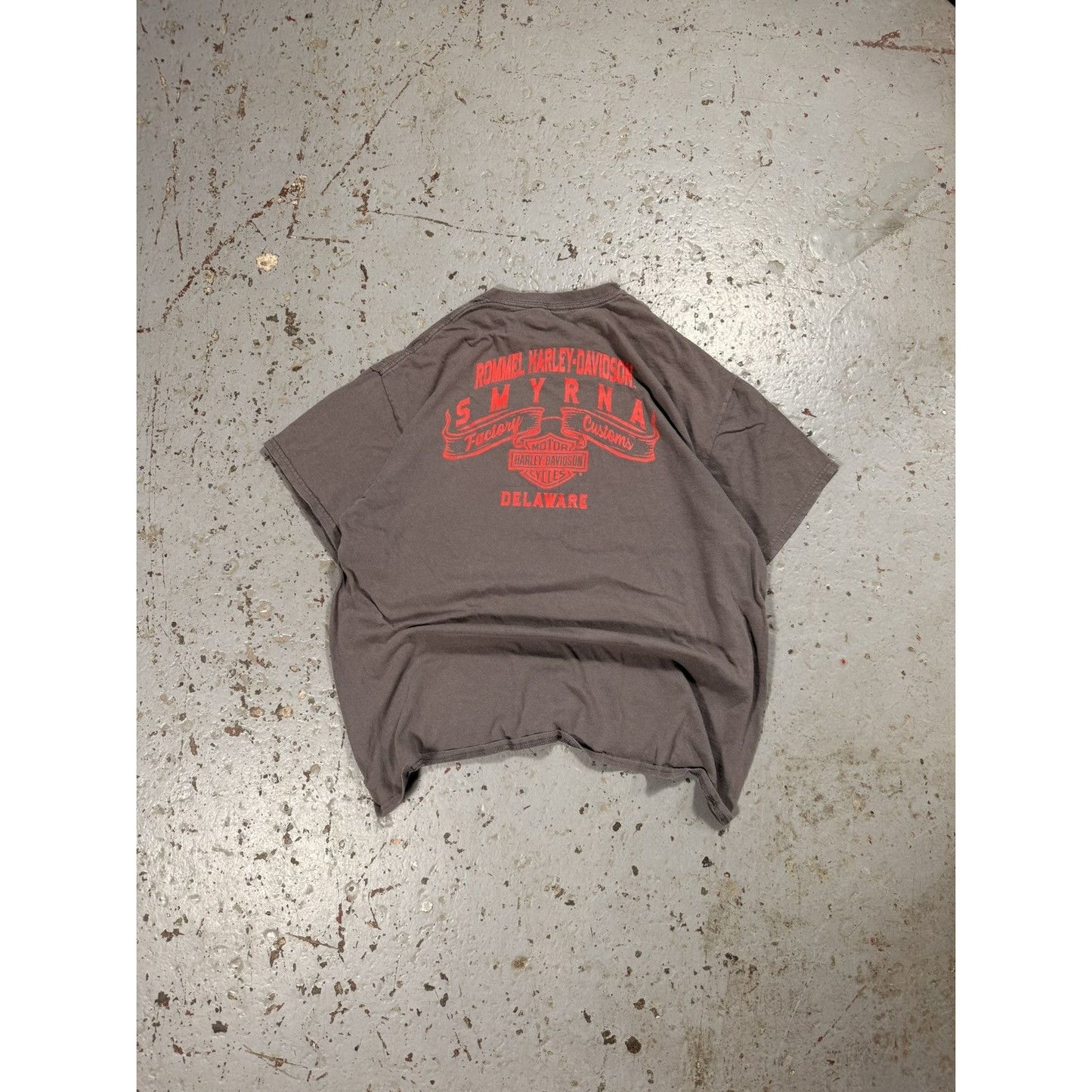 Vintage Thrashed Faded Harley Davidson Biker Tee Distressed