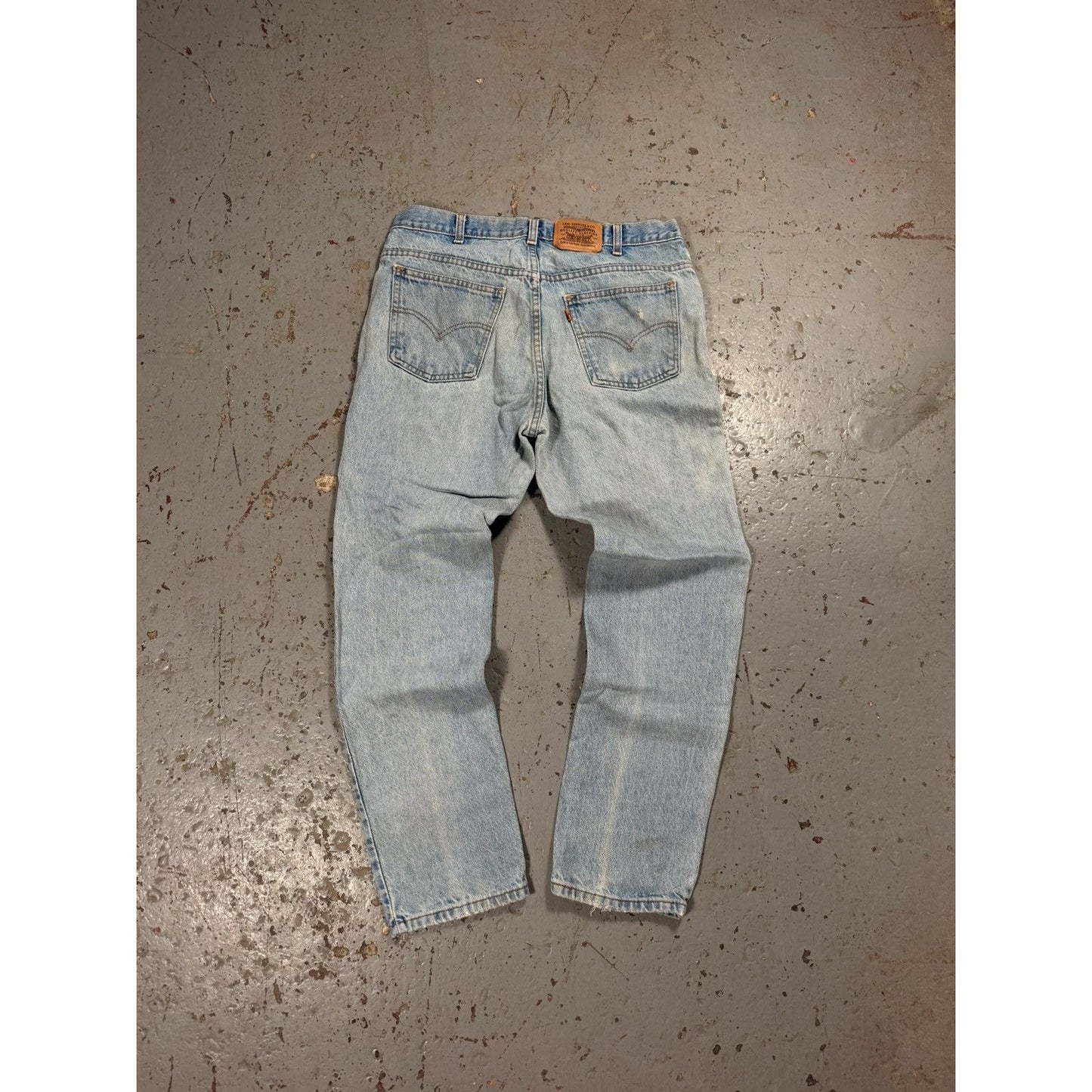 Vintage Distressed Orange Tag Levis Denim