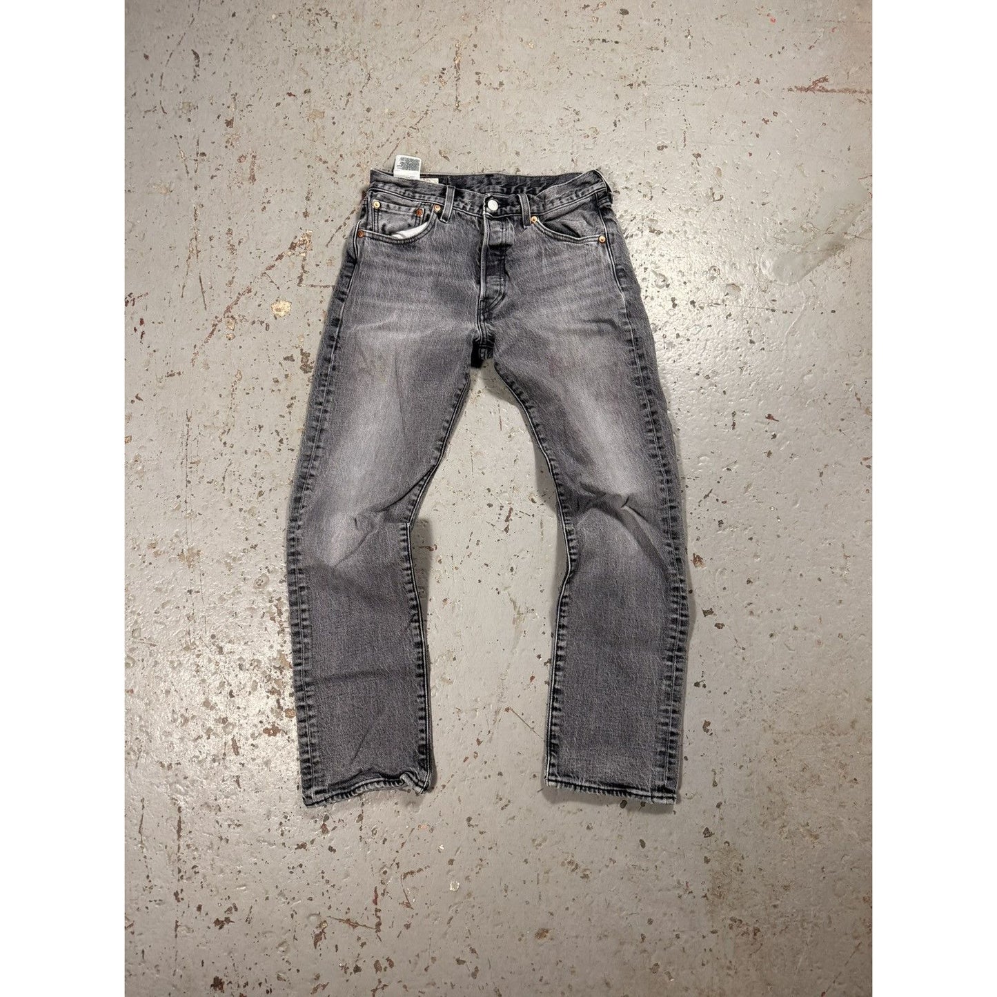 Vintage Ash Grey Faded Levi 501s
