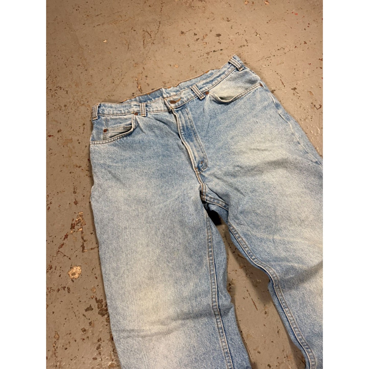 Vintage Light Wash Orange Tag Levi 619s