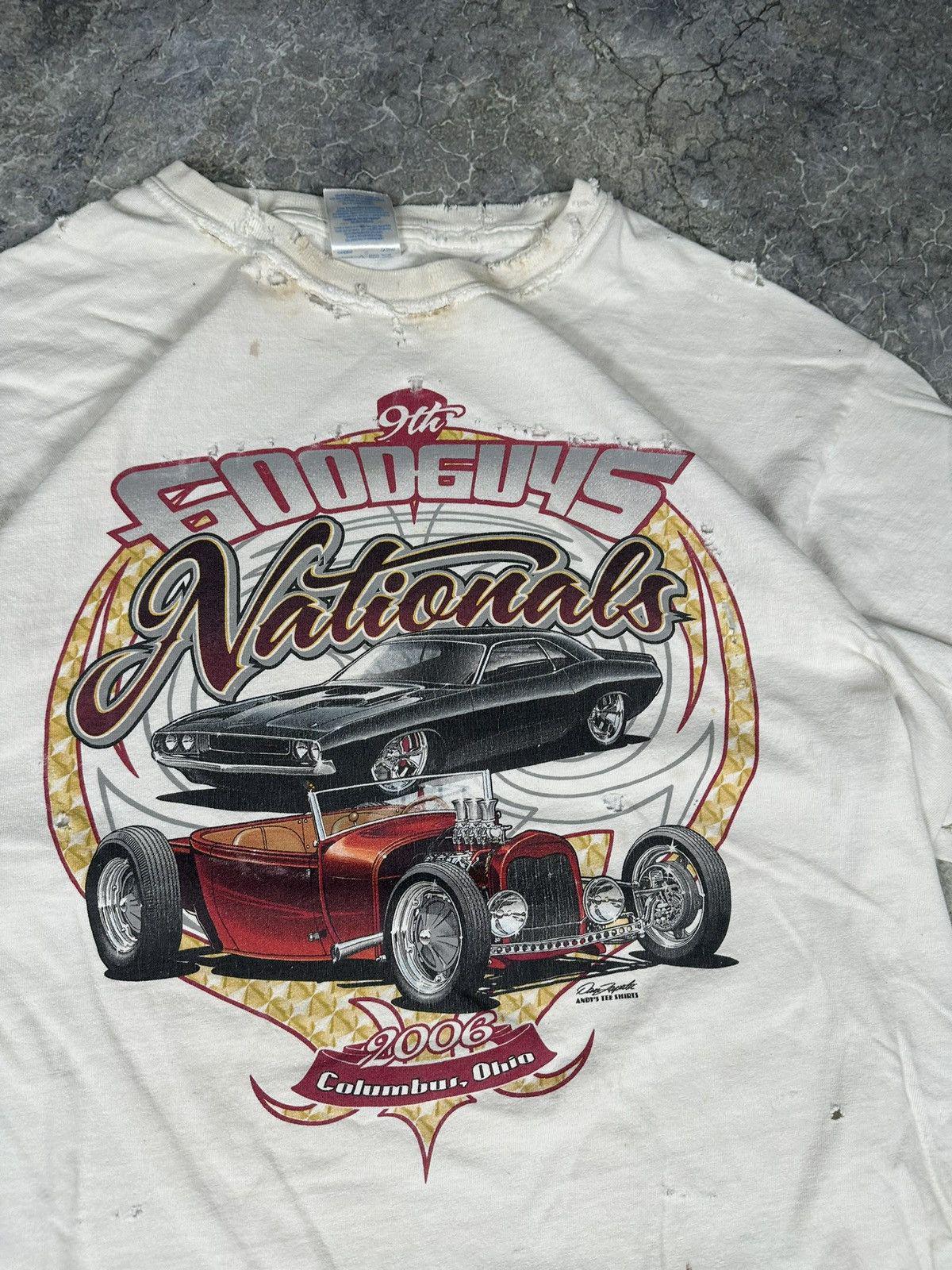 Vintage Thrashed Cropped Classic Cars Tee