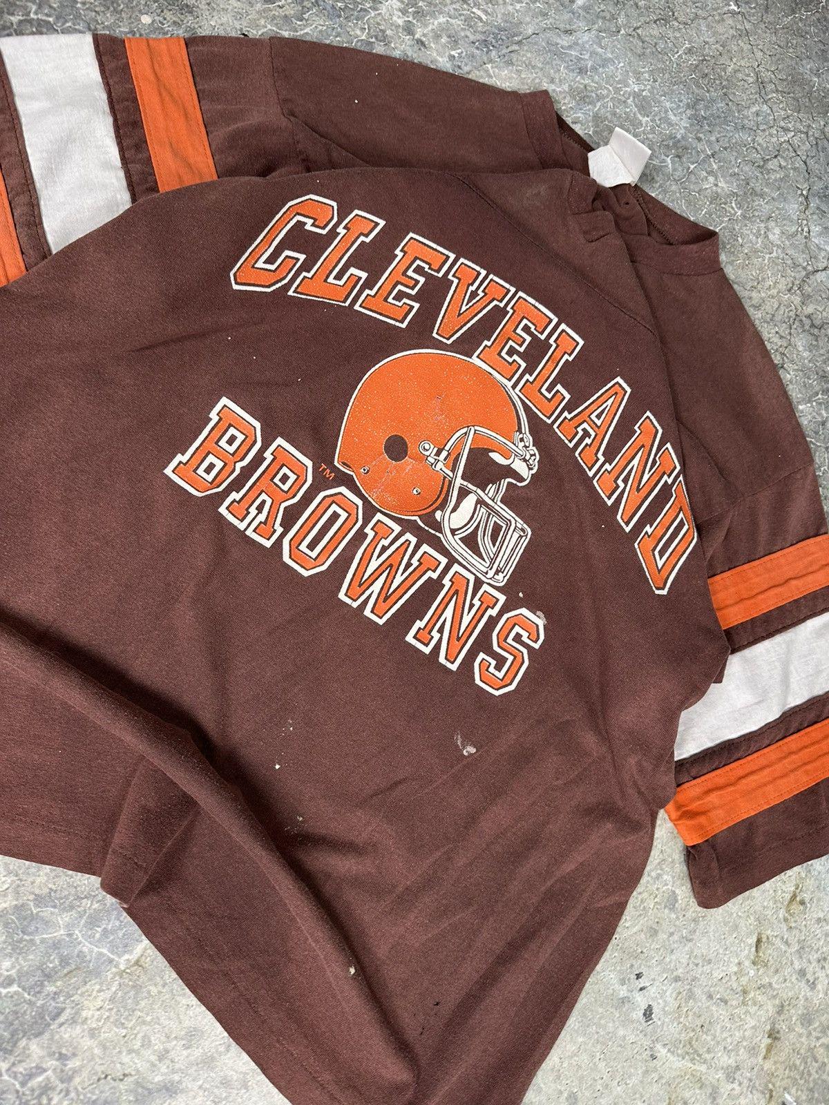 Vintage Sun Faded Cleveland Browns Jersey Tee