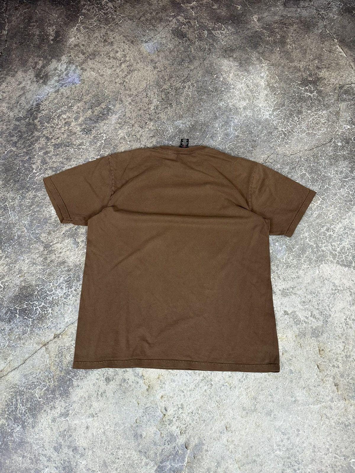 Vintage Distressed Perfect Fit Brown Polo Tee