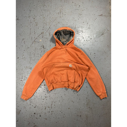 Vintage Carhartt Realtree Lined Hunting Hoodie Faded Distressed