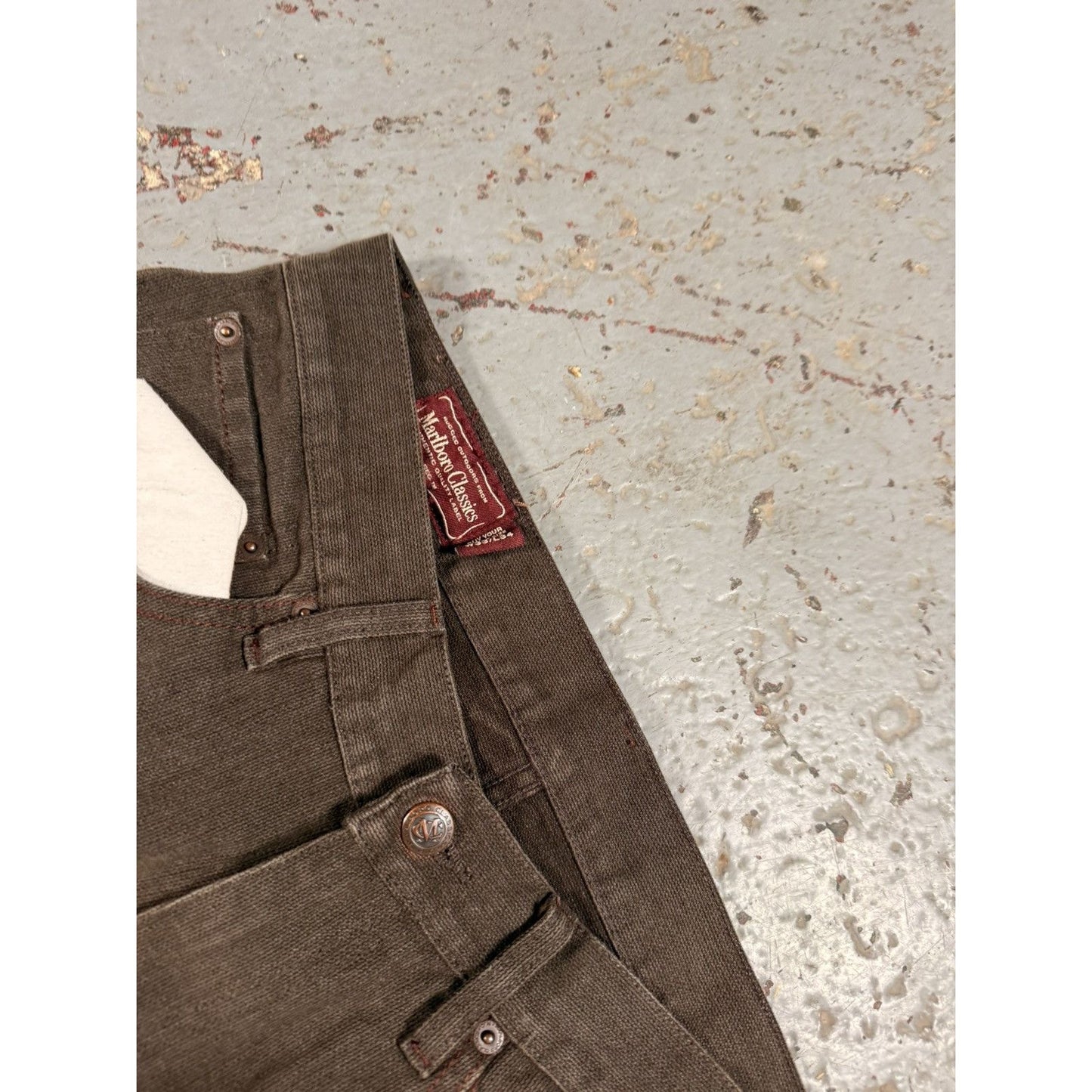 Crazy Vintage Malboro Classic Mocha Brown Pants