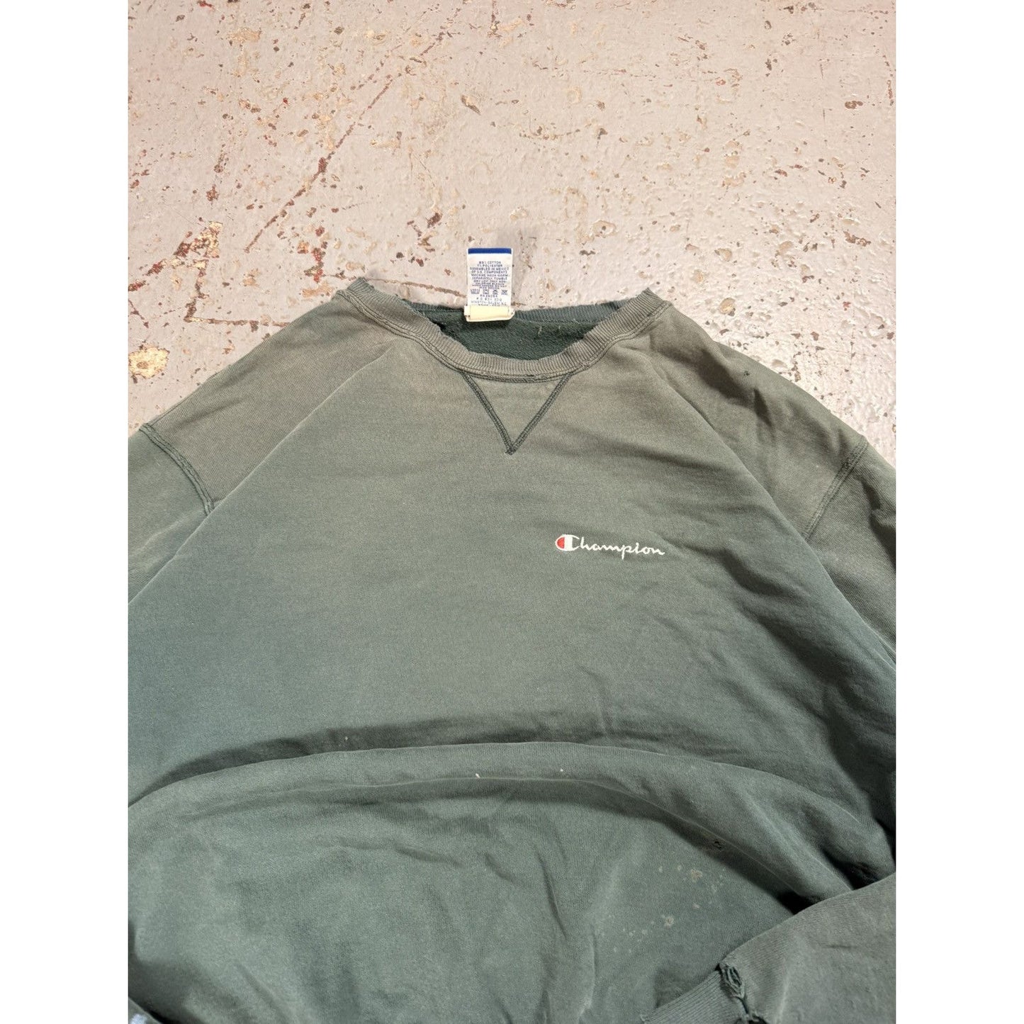 Insane Faded Distressed Champion Crewneck