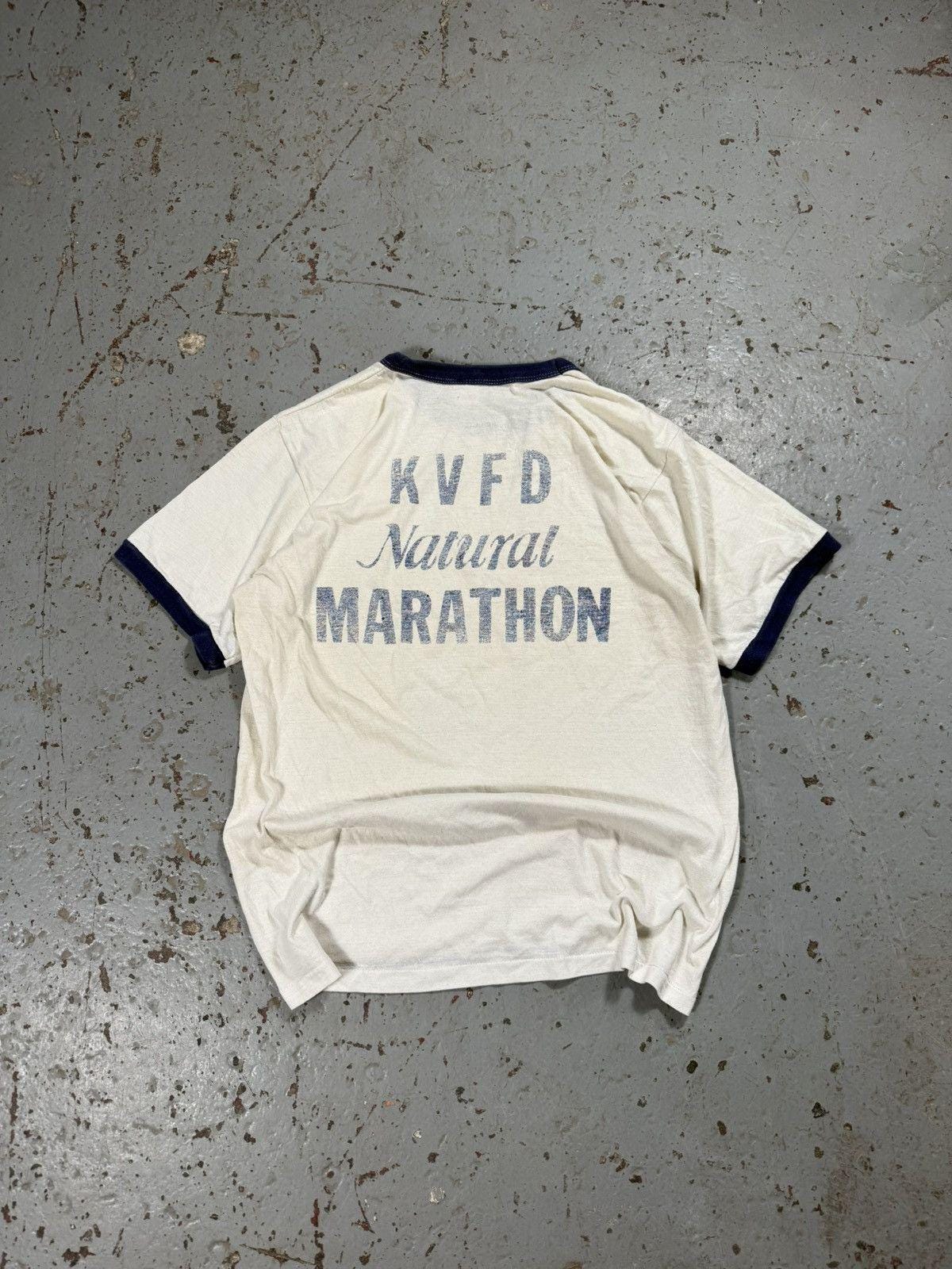 Vintage Single Stitch Natty Light Marathon Ringer Tee