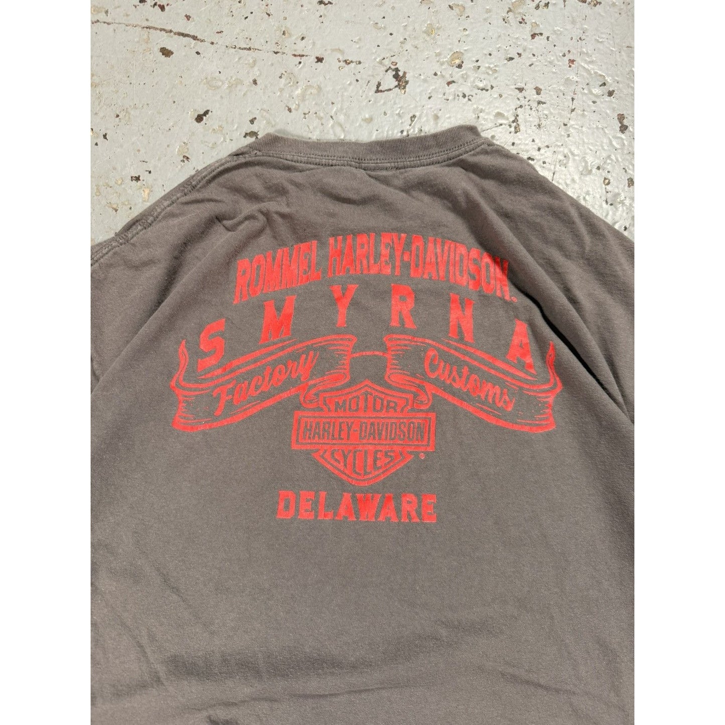 Vintage Thrashed Faded Harley Davidson Biker Tee Distressed