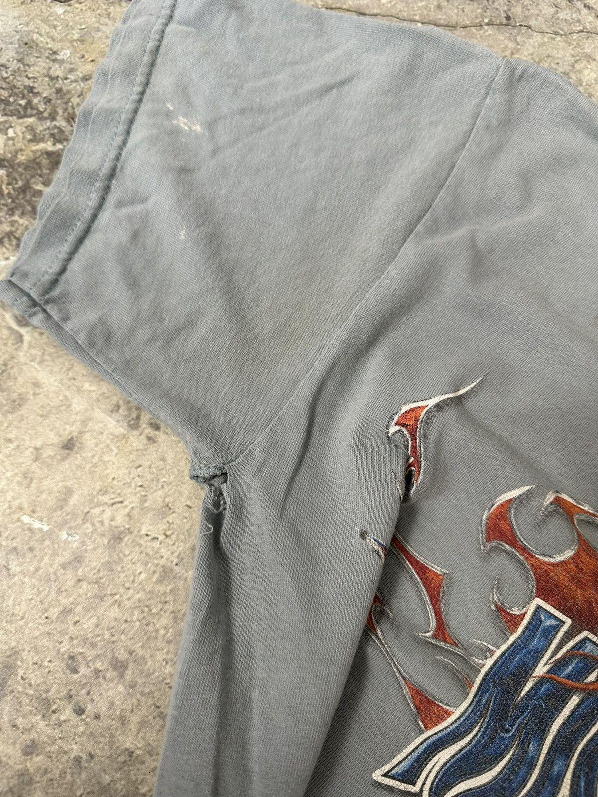 Vintage Thrashed Brooklyn Bikes Flame Tee